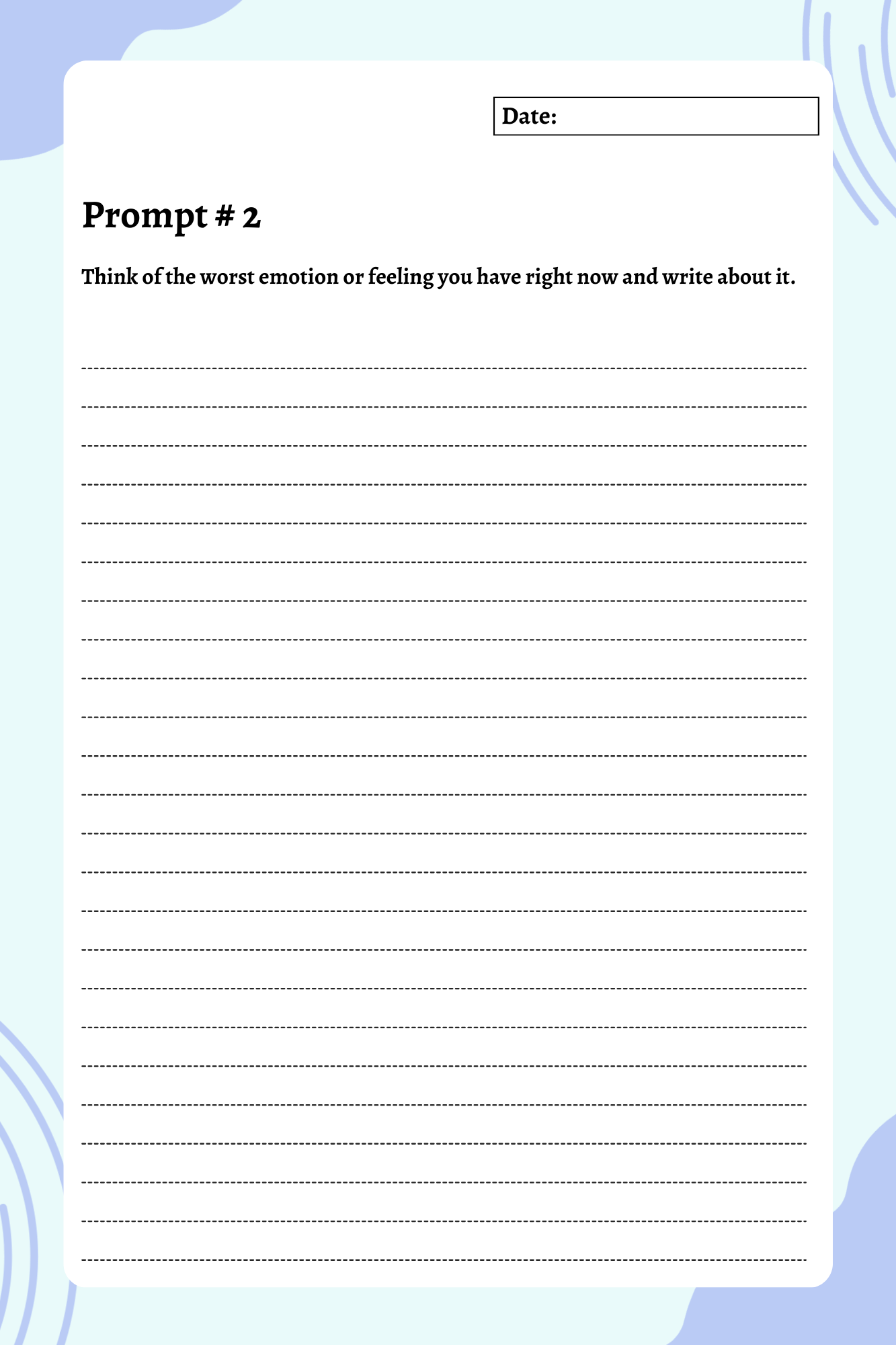 200 Mental Health Prompts Journal | Digital Download