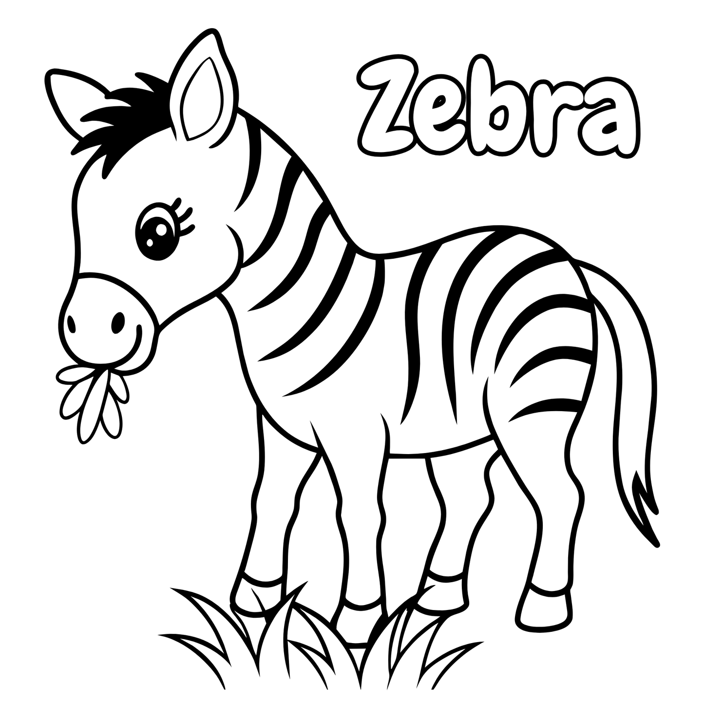 Kid's Cute Animals Coloring Book | 8x8 in