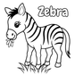 Kid's Cute Animals Coloring Book | 8x8 in