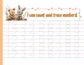 Number Tracing Pad - Animal Theme | Digital Download
