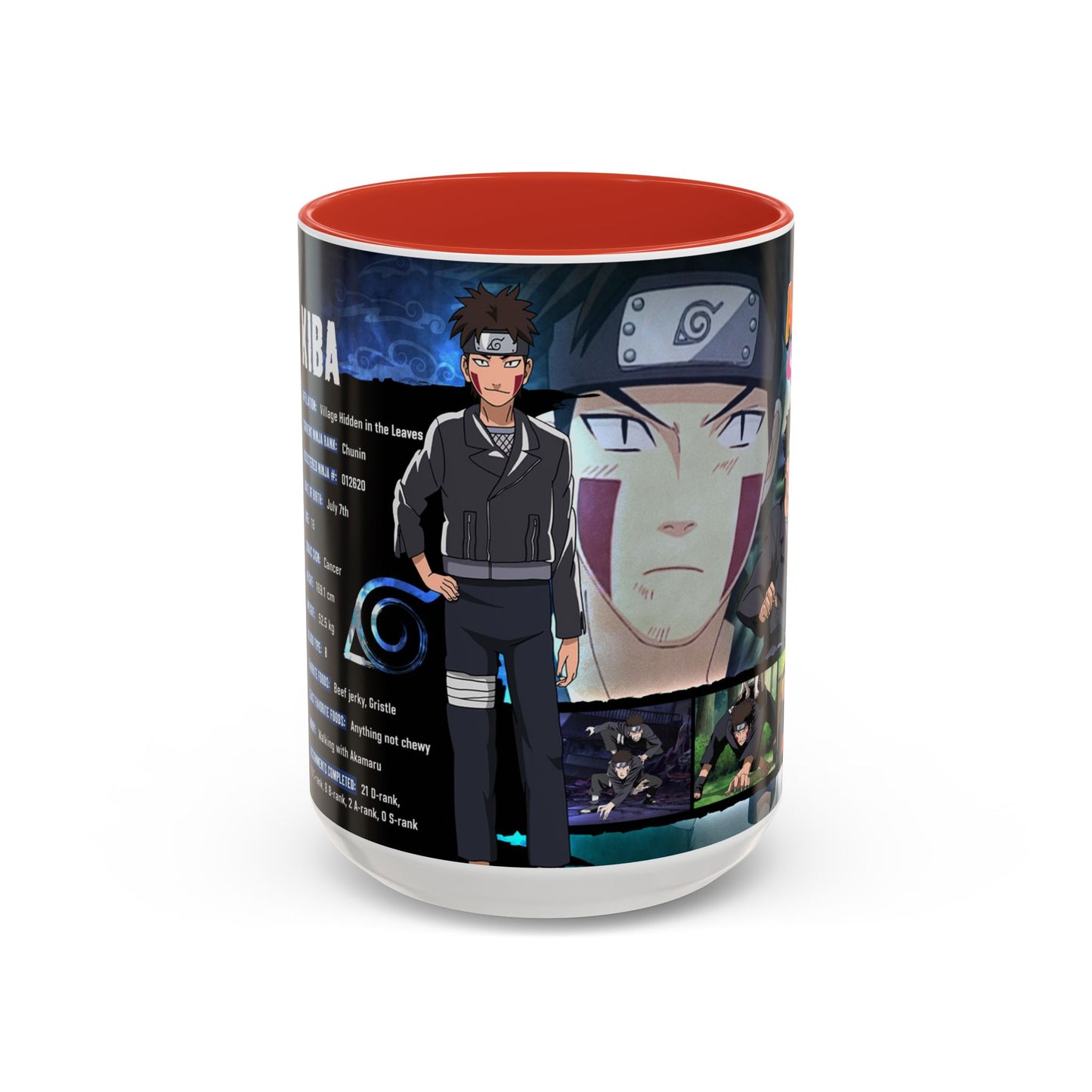 Kiba Collage Coffee Mug | Naruto Shippuden Design (11/15oz)