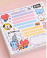 BT21 Memo Pad — Cute BT21  Memo Pad for School, Office & Everyday Notes