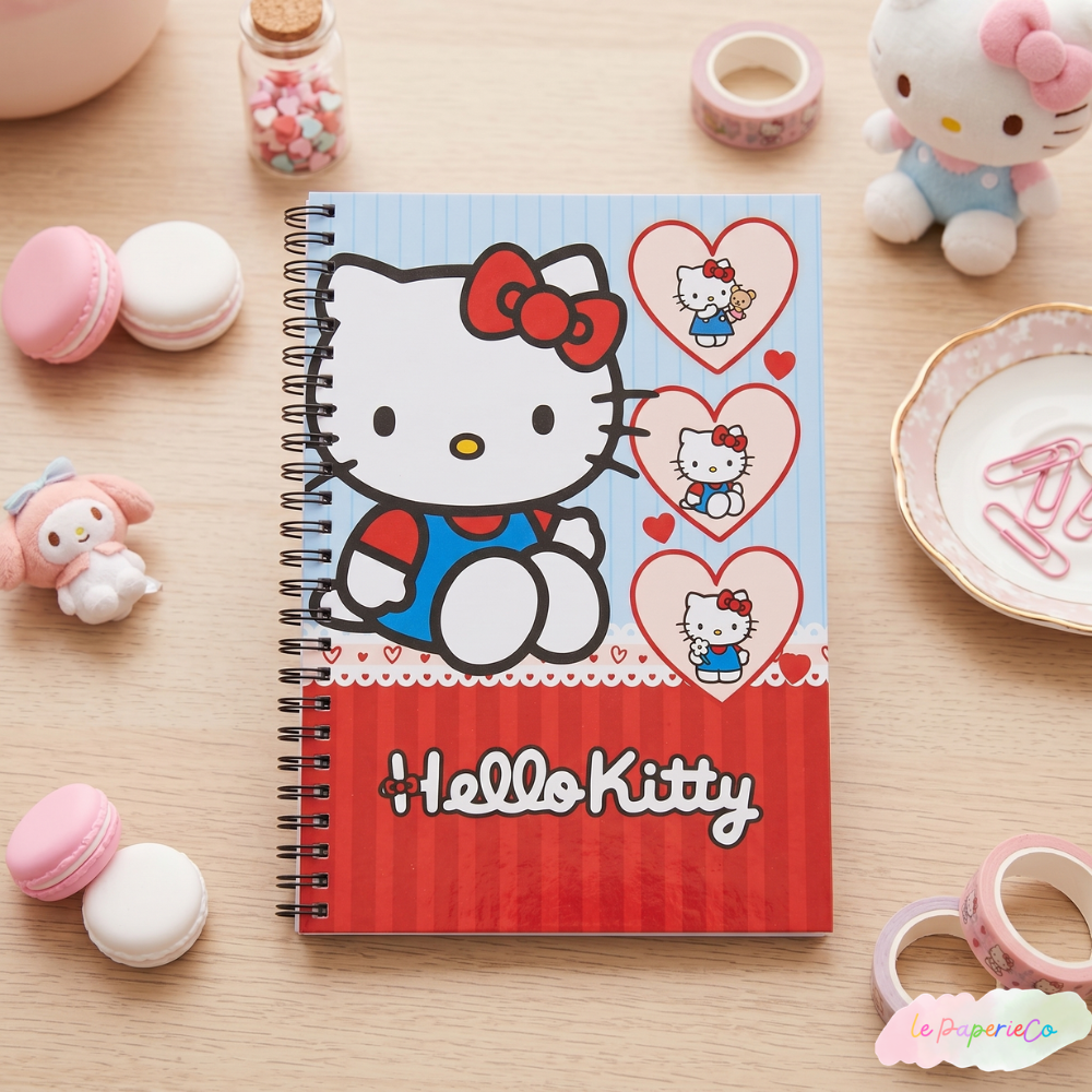 Kawaii Hello Kitty Notebook Half Letter Size | Cute Sanrio Journal – Le Paperie Co