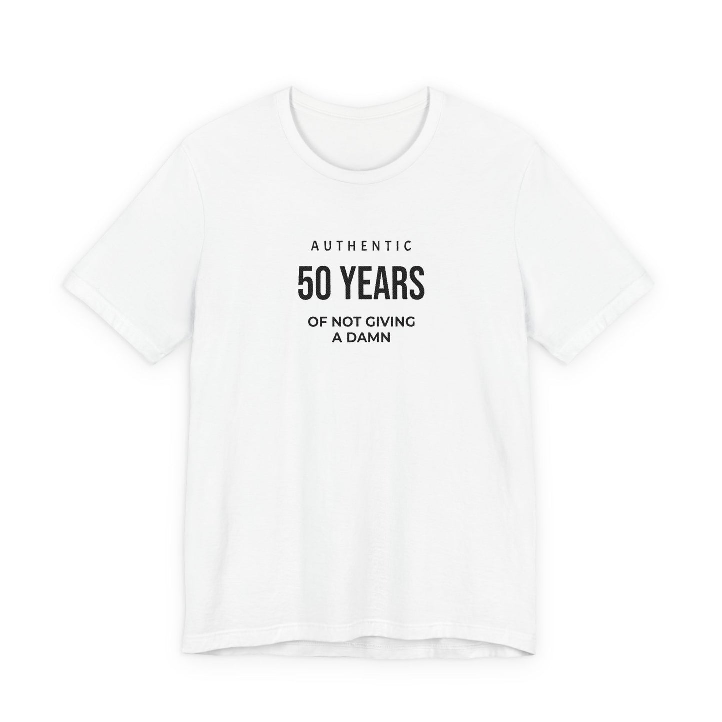 Customized Authentic 50 Years Of Not Giving A Damn T-Shirt | 50th Birthday Tee