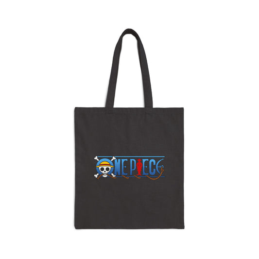 One Piece Logo Canvas Tote Bag | One Piece Inspired Tote Bag