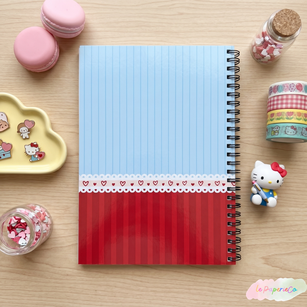 Kawaii Hello Kitty Notebook Half Letter Size | Cute Sanrio Journal – Le Paperie Co
