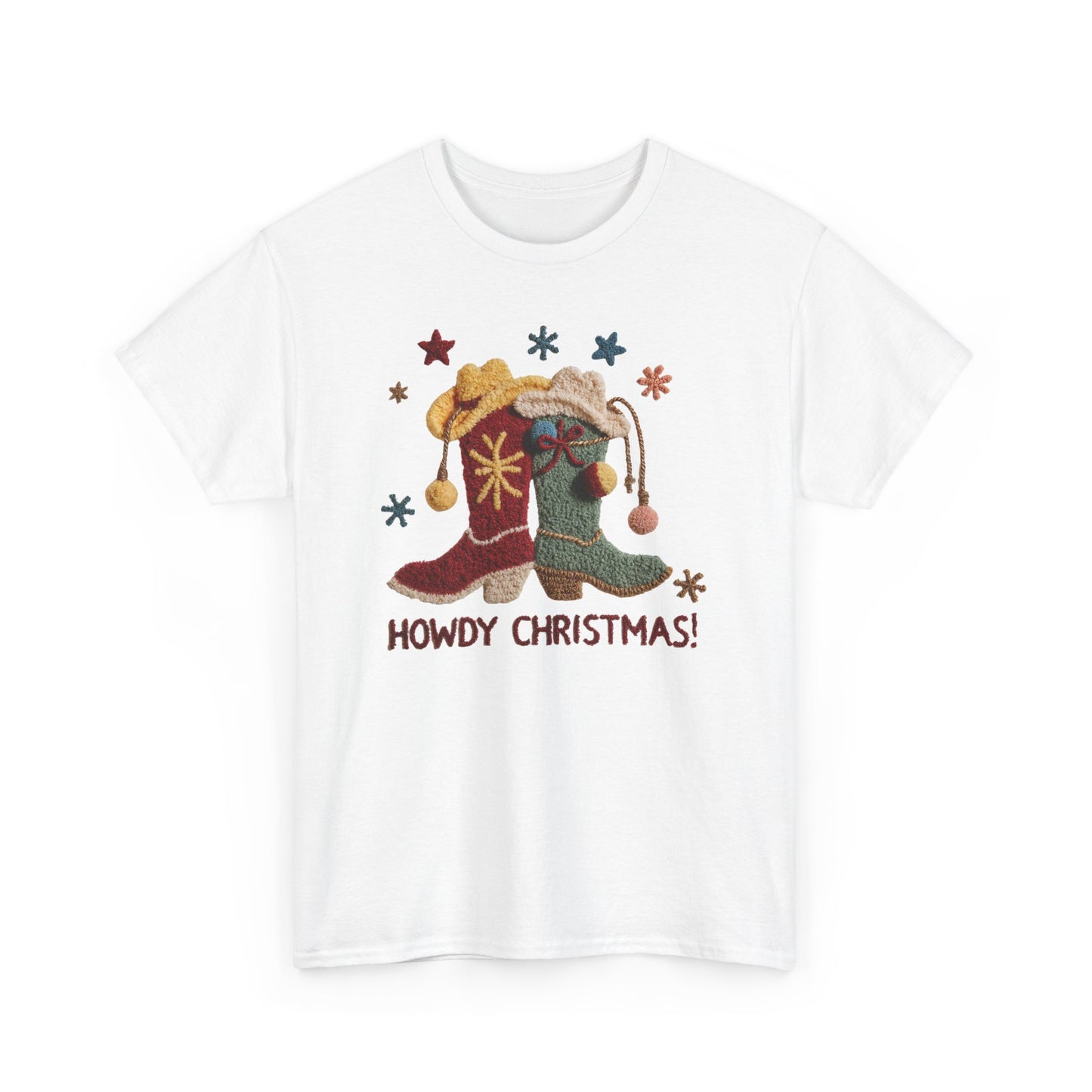 Howdy Christmas Jester Hat Tee | Holiday Western Santa Shirt