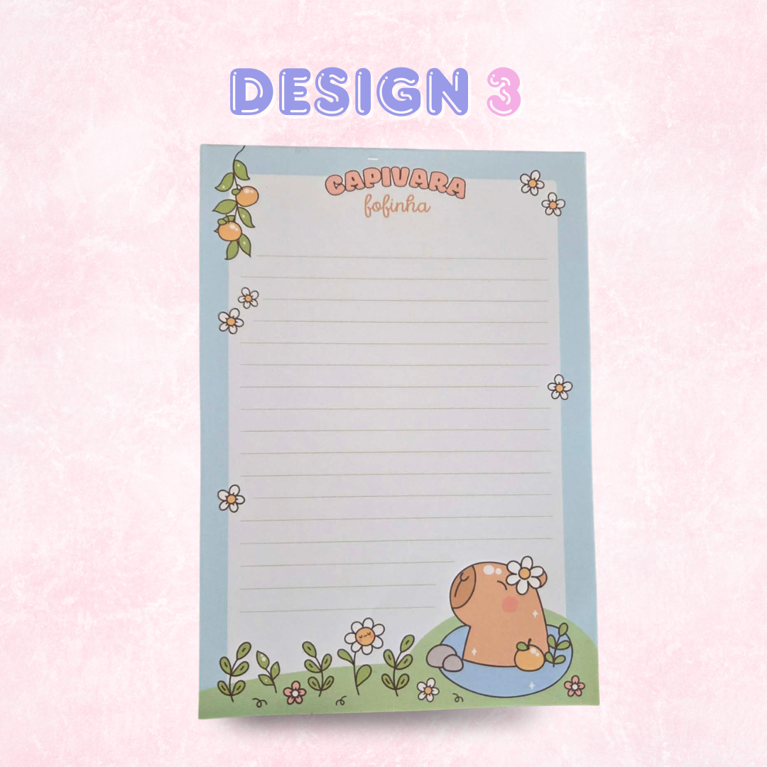 Kawaii Character Notepads (50 pages)