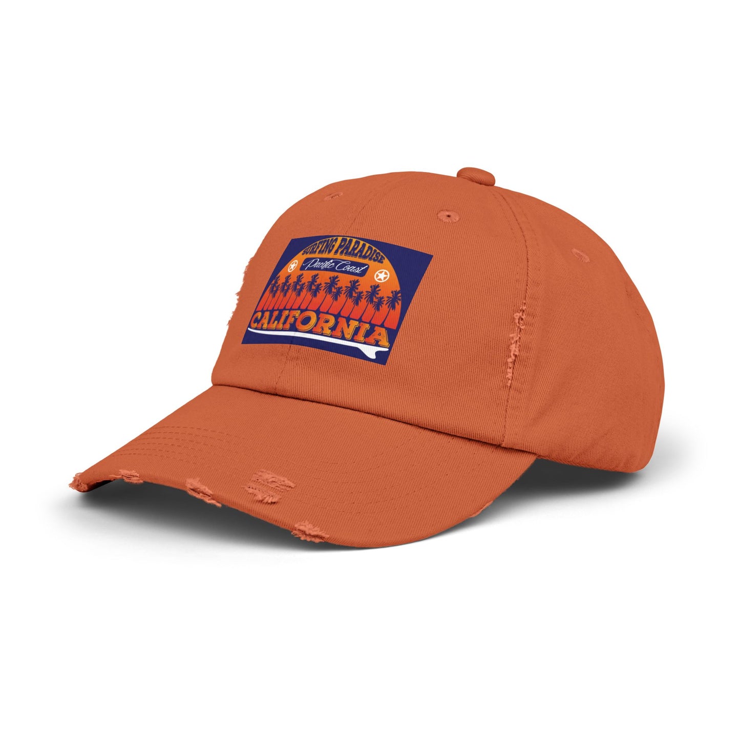 California Surfing Paradise Distressed Cap