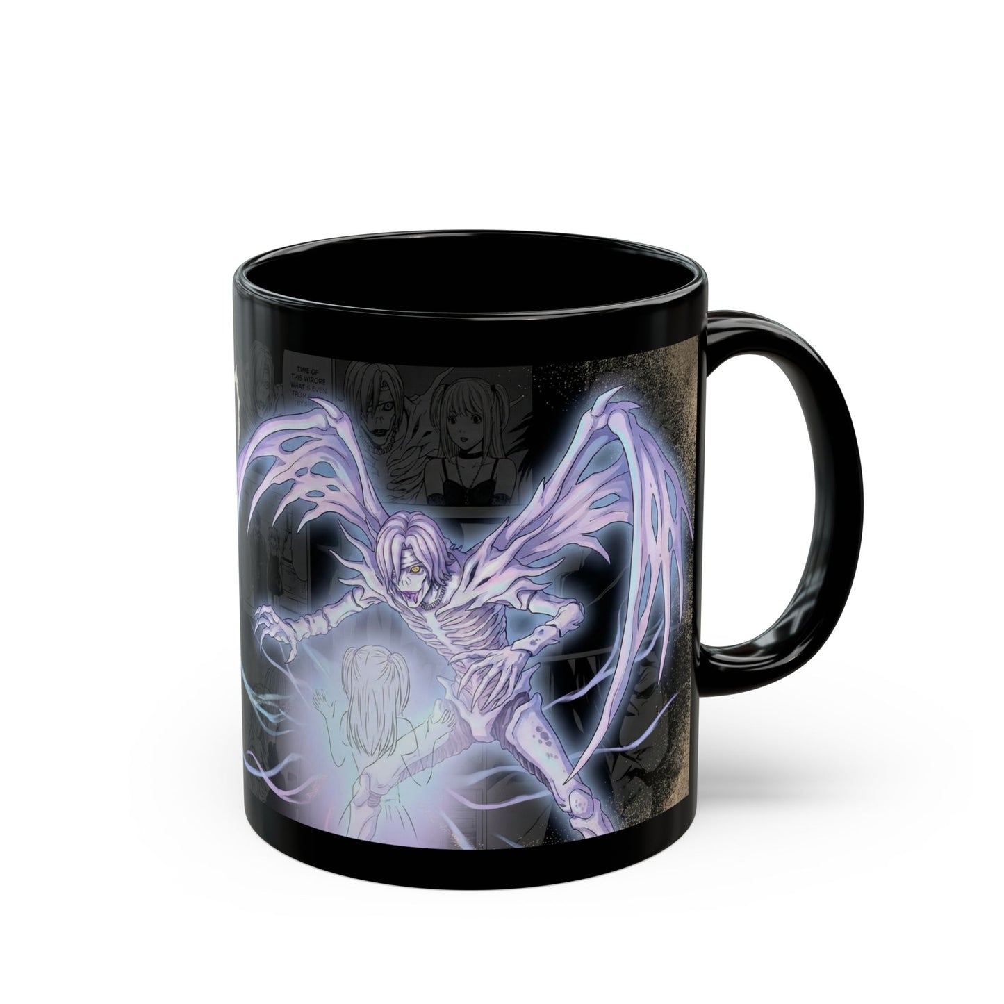 Demon Reaper Black Mug — Gothic Anime Grim Reaper Coffee Cup (11oz & 15oz)