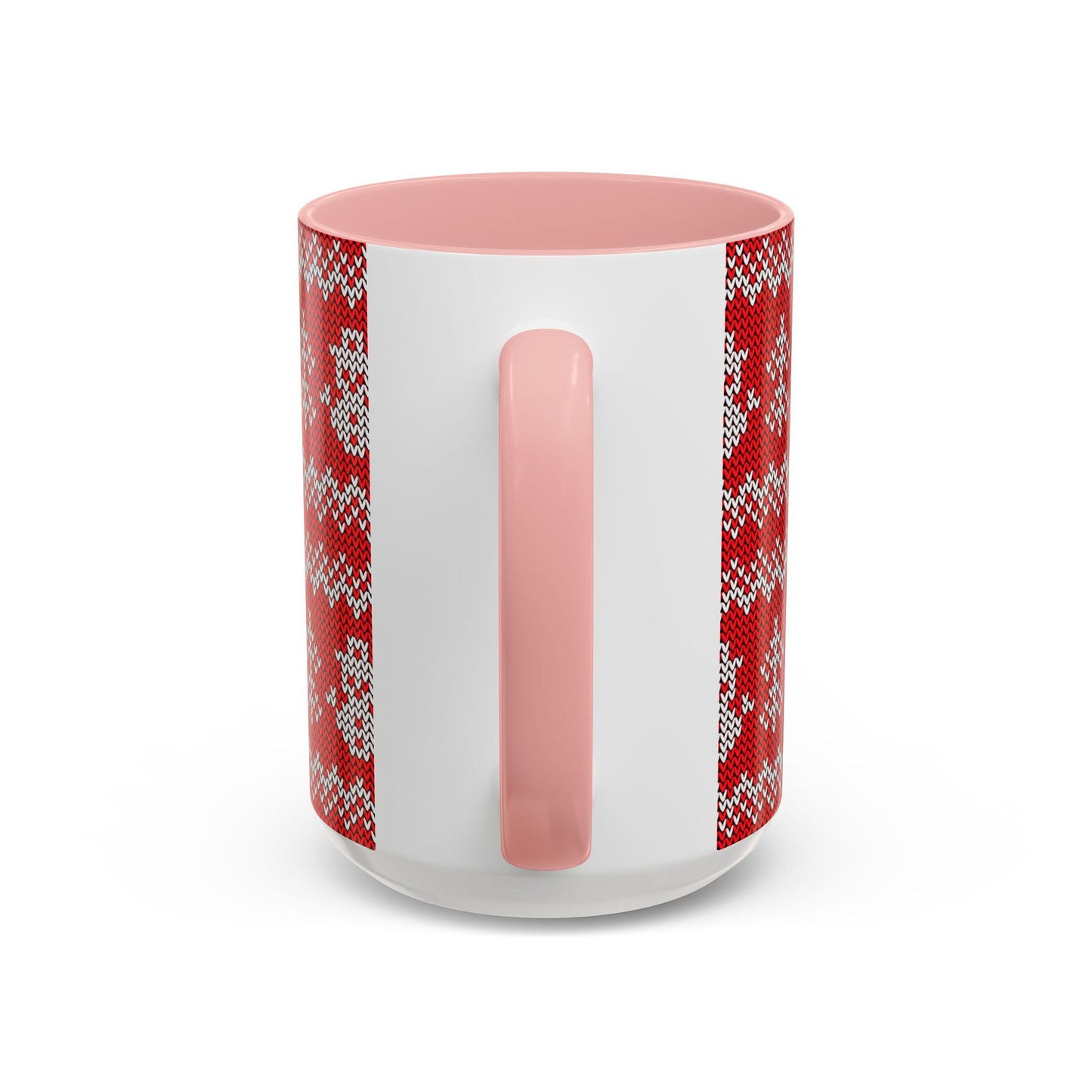 Snowman Knit Pattern Accent Mug | Christmas Holiday Coffee Cup