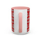 Snowman Knit Pattern Accent Mug | Christmas Holiday Coffee Cup