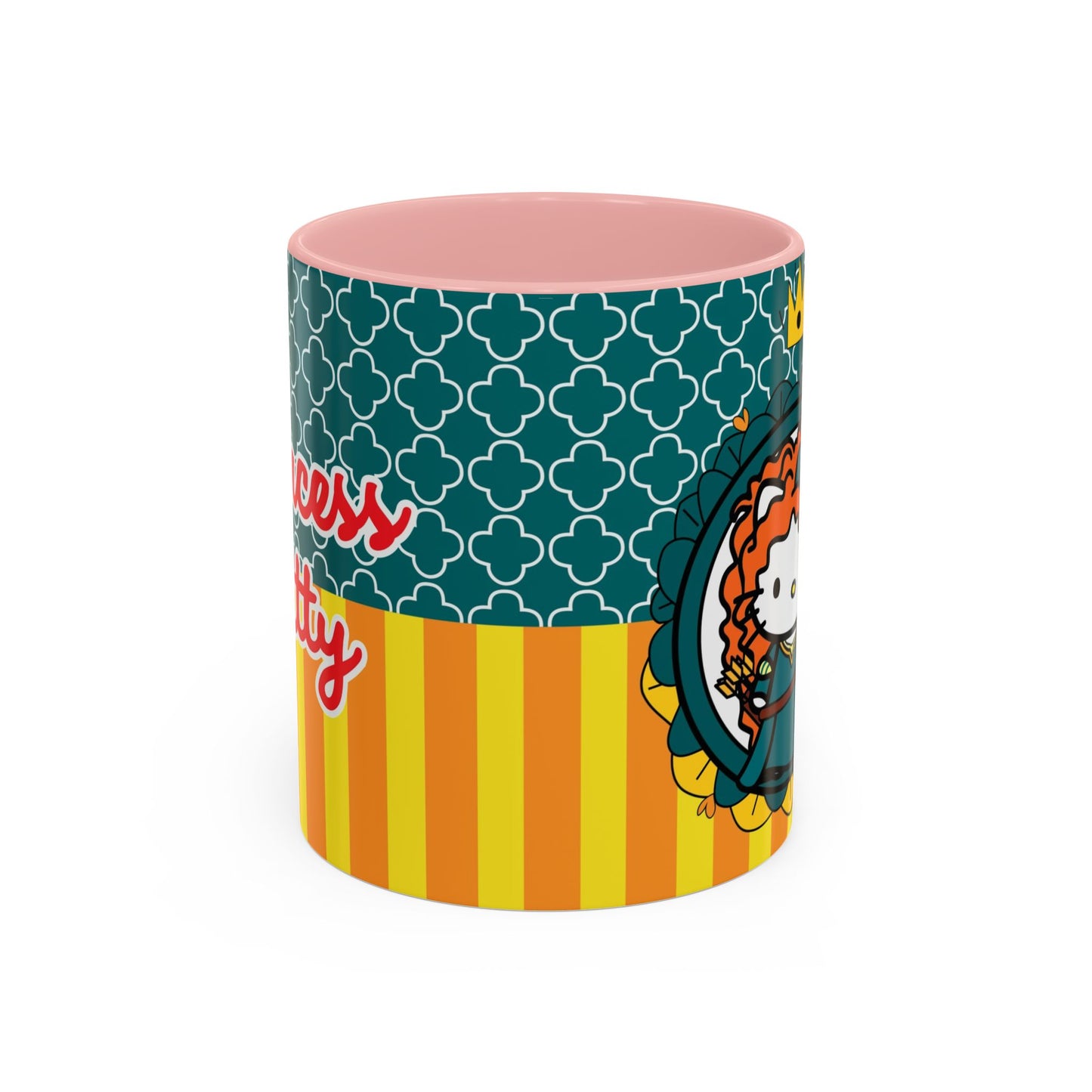 Redheaded Princess Kitty Accent Coffee Mug | Cute Cat Princess Design