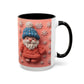 Knit Gnome with Snowflakes Mug | Accent Coffee Mug 11oz 15oz
