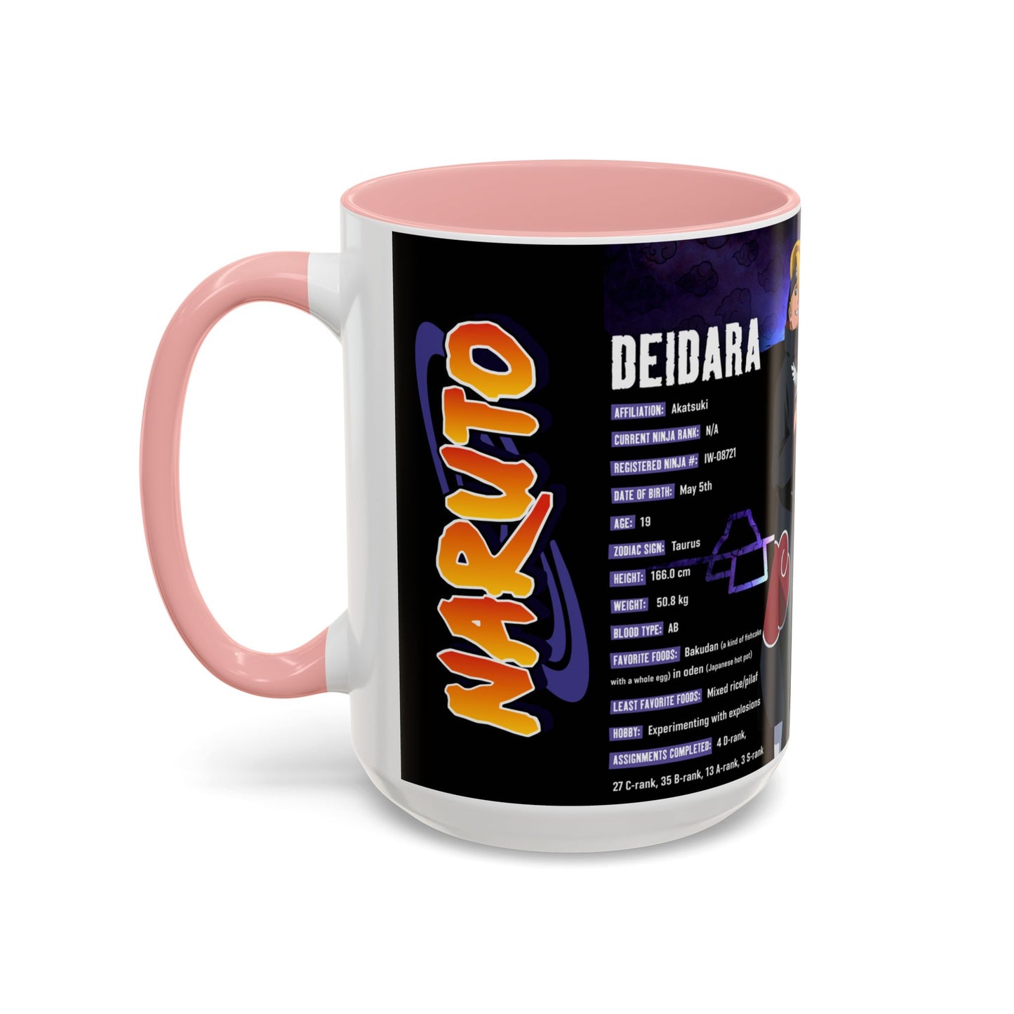 Deidara Naruto Shippuden Accent Coffee Mug | Anime Art Collector’s Mug (11/15oz)