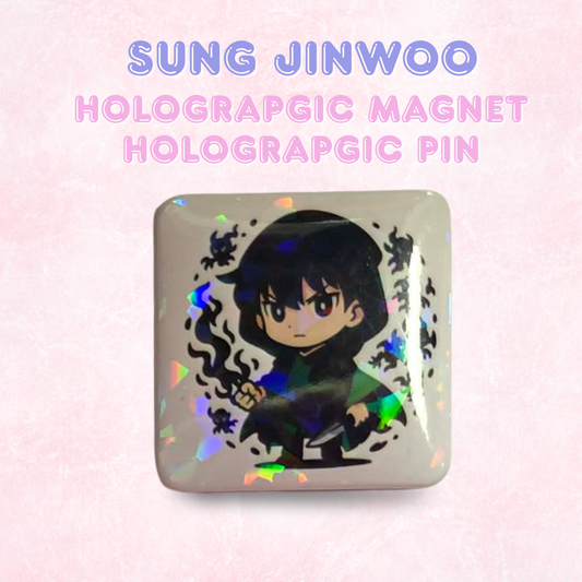 Sung Jinwoo Holographic Magnet/Pin