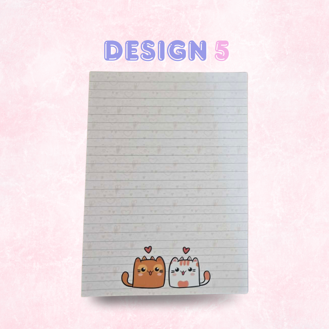Kawaii Character Notepads (50 pages)