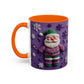 Purple Santa Snowflake Mug | Accent Coffee Mug