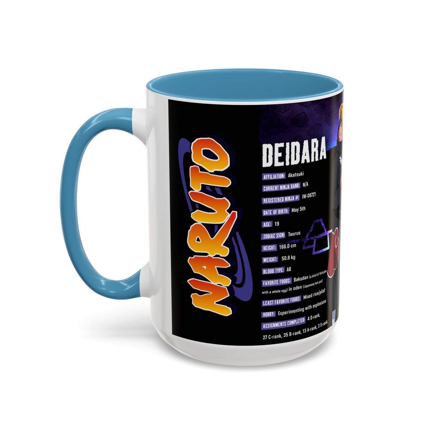 Deidara Naruto Shippuden Accent Coffee Mug | Anime Art Collector’s Mug (11/15oz)