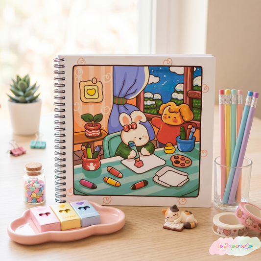 Cozy Friends Coloring Book | 8 x 8 in