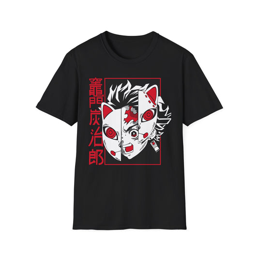 Anime Demon Slayer Mask T-Shirt| Tanjiro Inspired Graphic Tee
