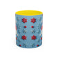 Santa Snowflake Pattern Mug | Accent Coffee Mug