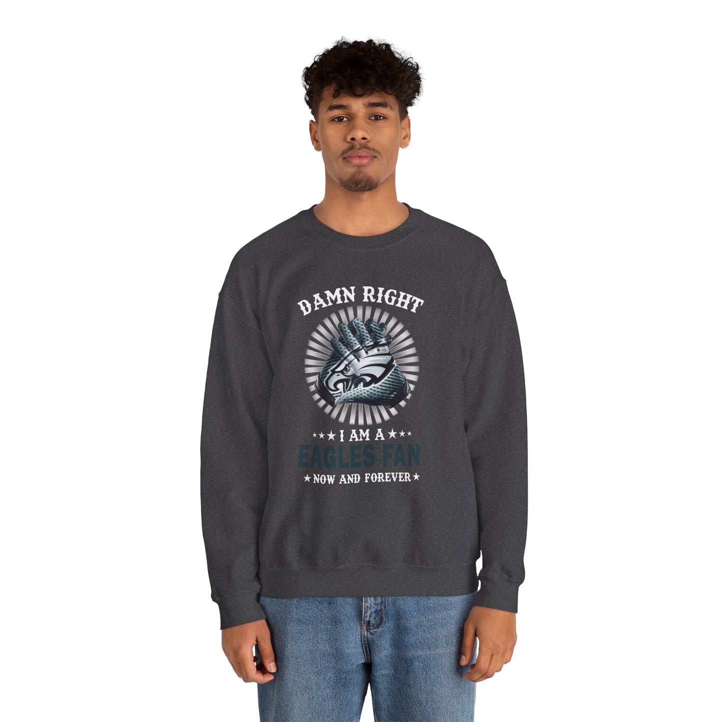 Customized “Damn Right I Am an Eagles Fan Now and Forever” Football Fan Pullover