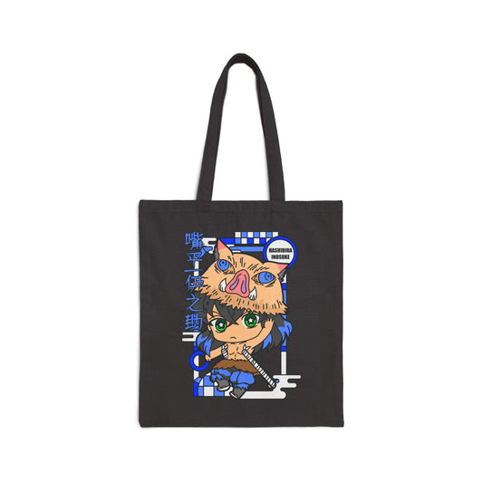 Inosuke Chibi Tote Bag | Demon Slayer Inspired Tote Bag