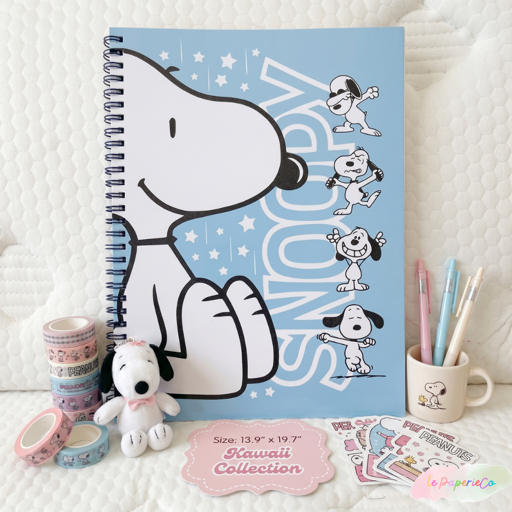 Kawaii Snoopy Notebook B3 Size 13.9x19.7 in | Large Peanuts Sketchbook – Le Paperie Co