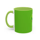 Grinch Character with Poop Present Mug | Accent Coffee Mug
