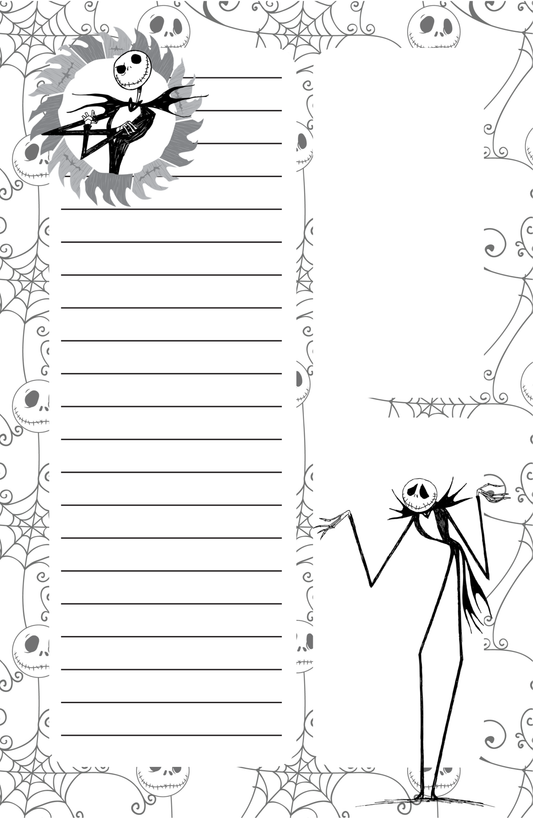 Nightmare Before Christmas-inspired Notepad