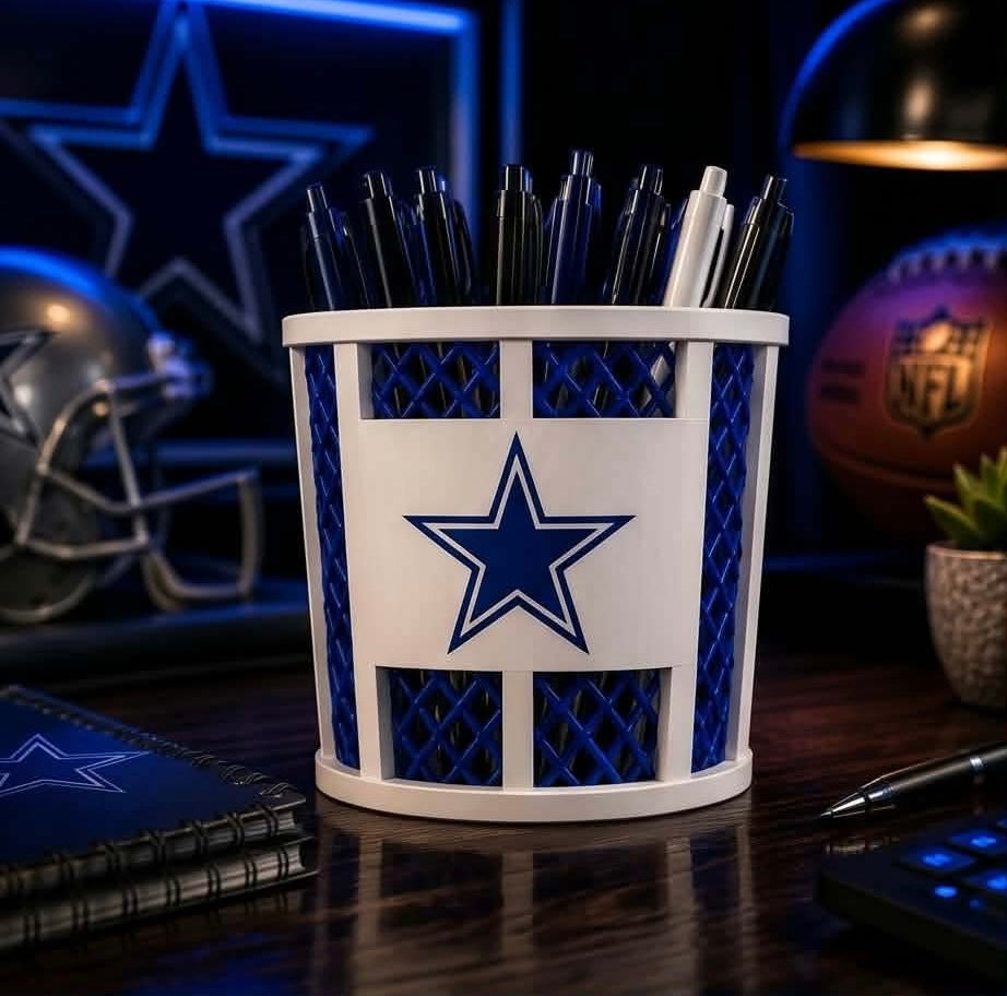 Dallas Cowboys 3D-Printed Pen & Pencil Holder