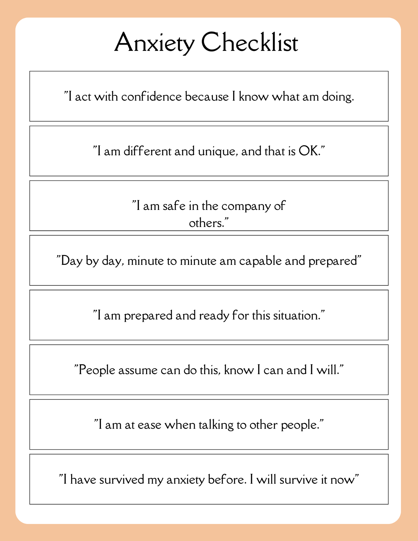 Anxiety Journal | Printable Mental Health Workbook | Digital Download