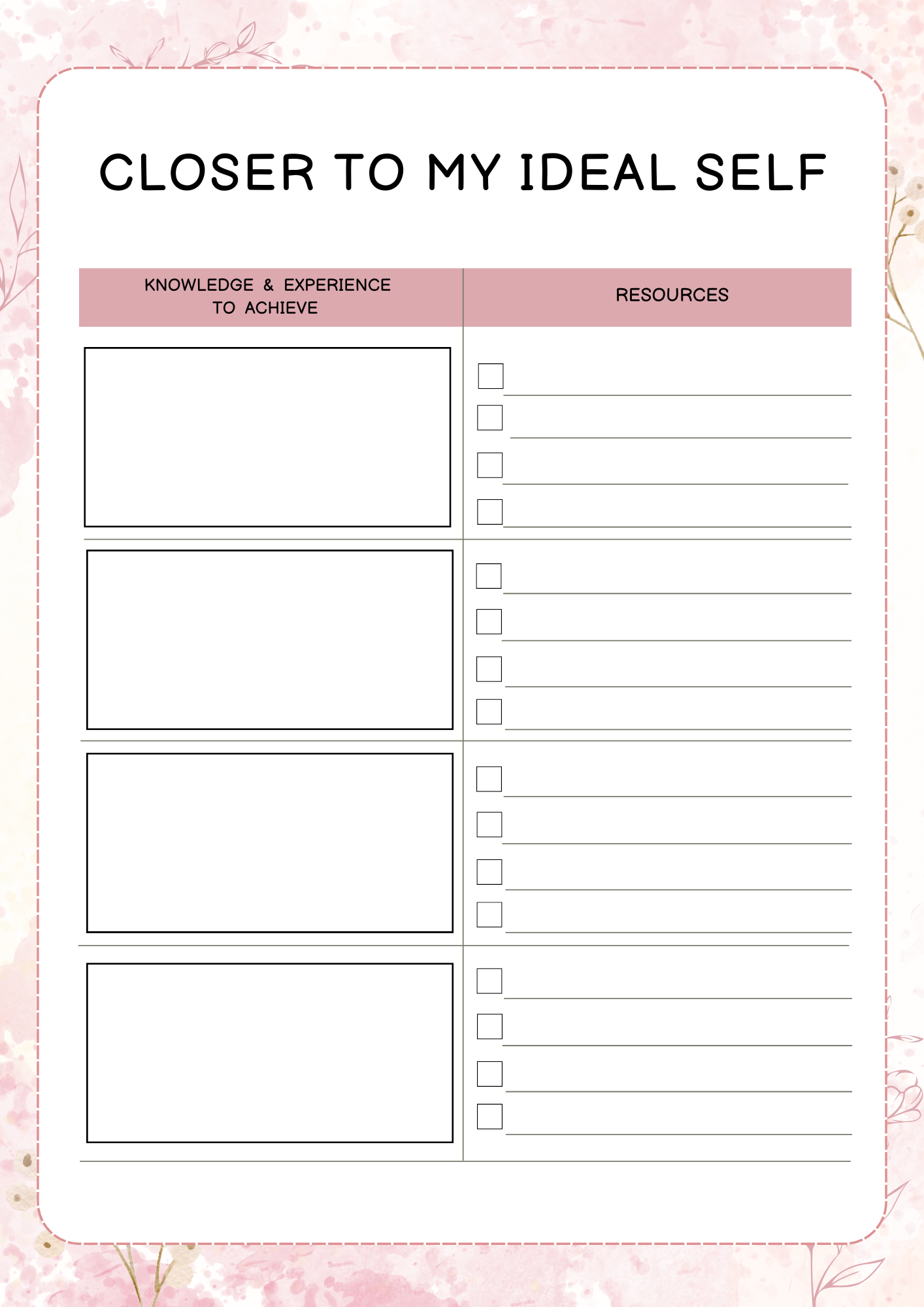 Personal Growth Planner | Digital Download