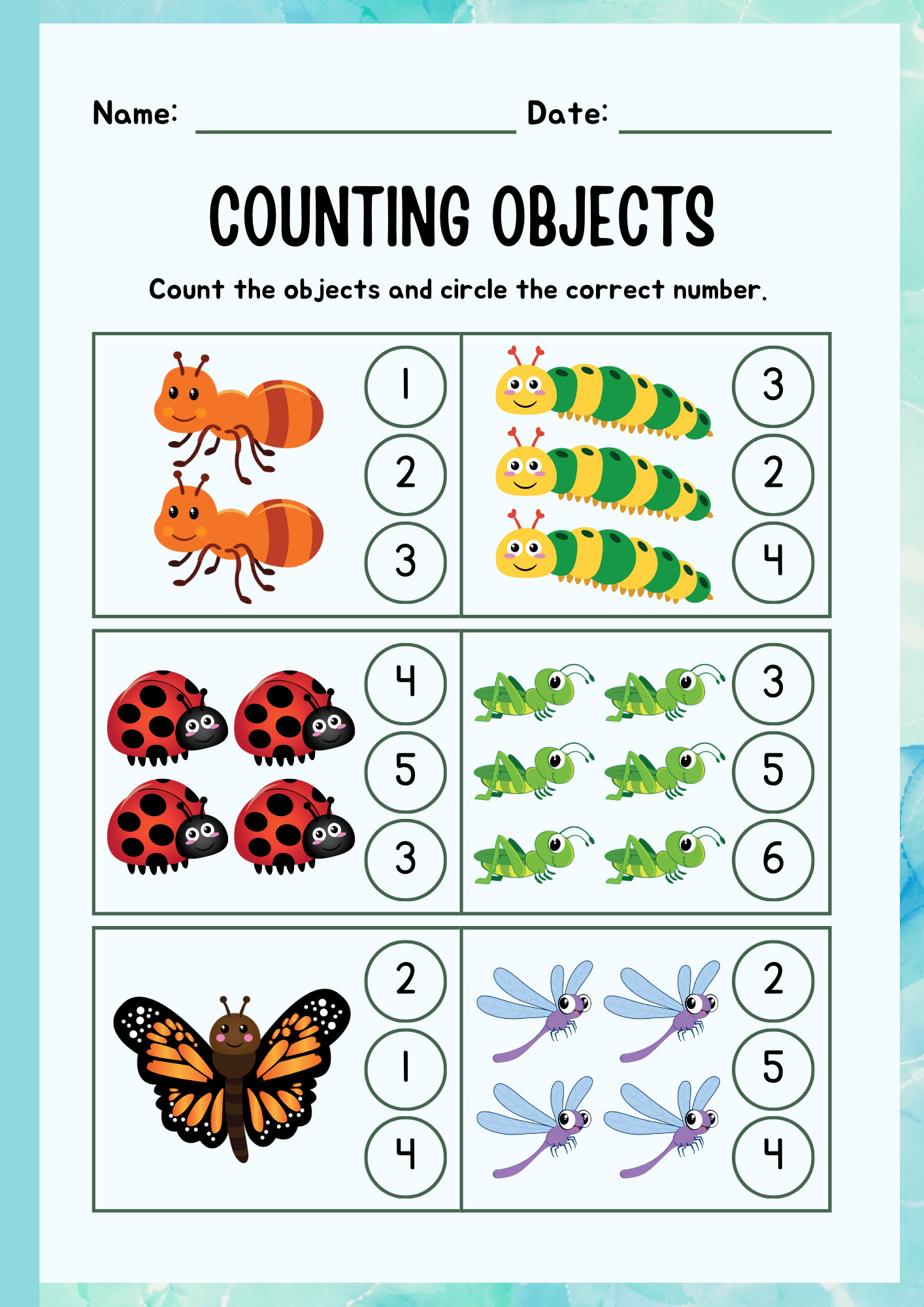Blue Pre-school Learning Pack | Digital Download