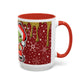 Grinch and Mouse Santa Mug | Accent Coffee Mug 11oz 15oz