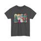 Whimsical Christmas Characters Tee | Santa Snowman Reindeer Holiday Shirt