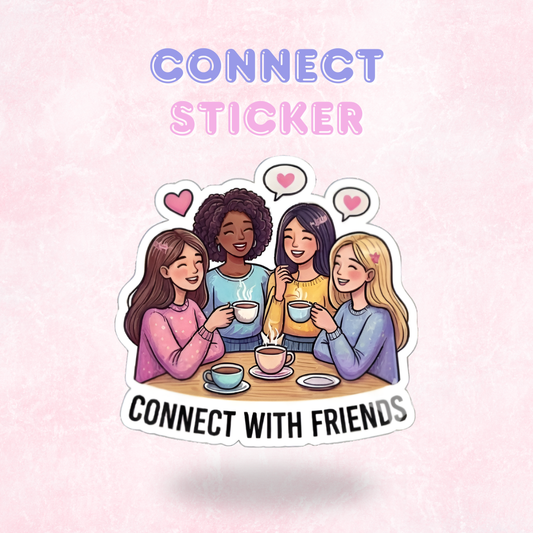 Connect | Laminated Sticker/Decal