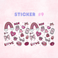 UV DTF Valentines Themed Stickers