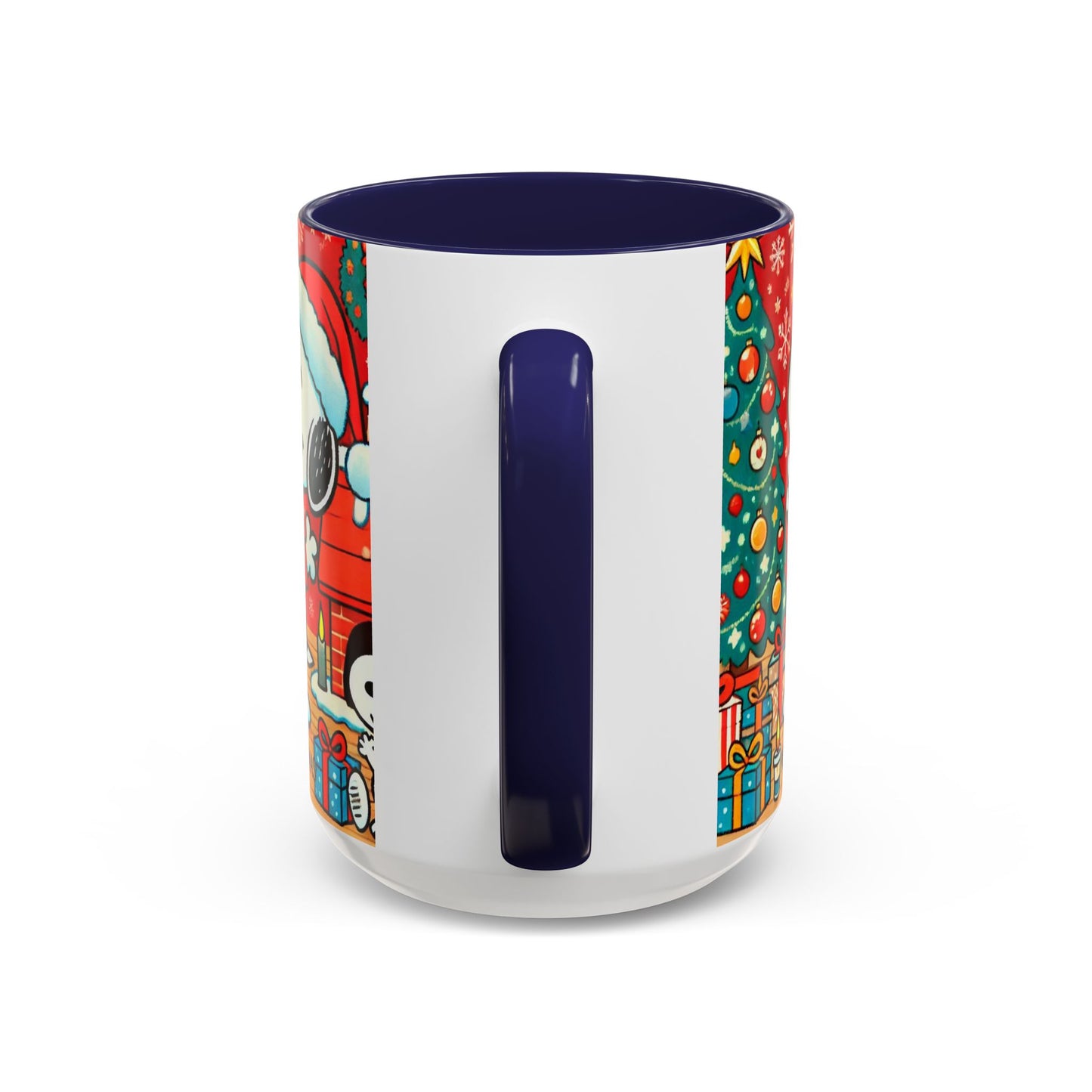 Yellow Santa Holiday Mug | Christmas Accent Coffee Mug (11,15oz)