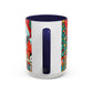 Yellow Santa Holiday Mug | Christmas Accent Coffee Mug (11,15oz)