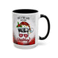 Just a Girl Who Loves Christmas Skull Mug | Accent Coffee Mug 11oz/15oz