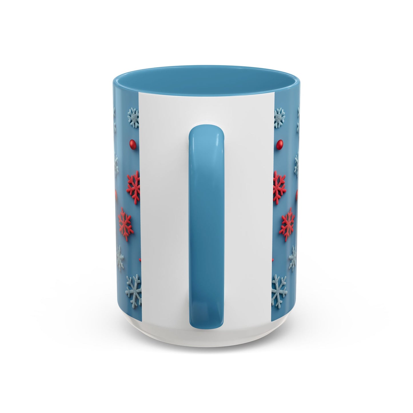 Santa Snowflake Pattern Mug | Accent Coffee Mug