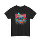Colorful Floral Stitch Character T-Shirt | Cute Alien with Flowers