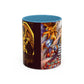 Yu-Gi-Oh! Art Accent Coffee Mug | Pharaonic and Shadi Design (11/15oz)