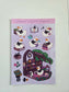 Goth Bookshop Duck Sticker Sheet | Planner, Laptop Decal (4x6 Inch)