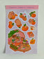 Kawaii Capybara Sticker Sheet | Adorable Cartoon Laptop Decal