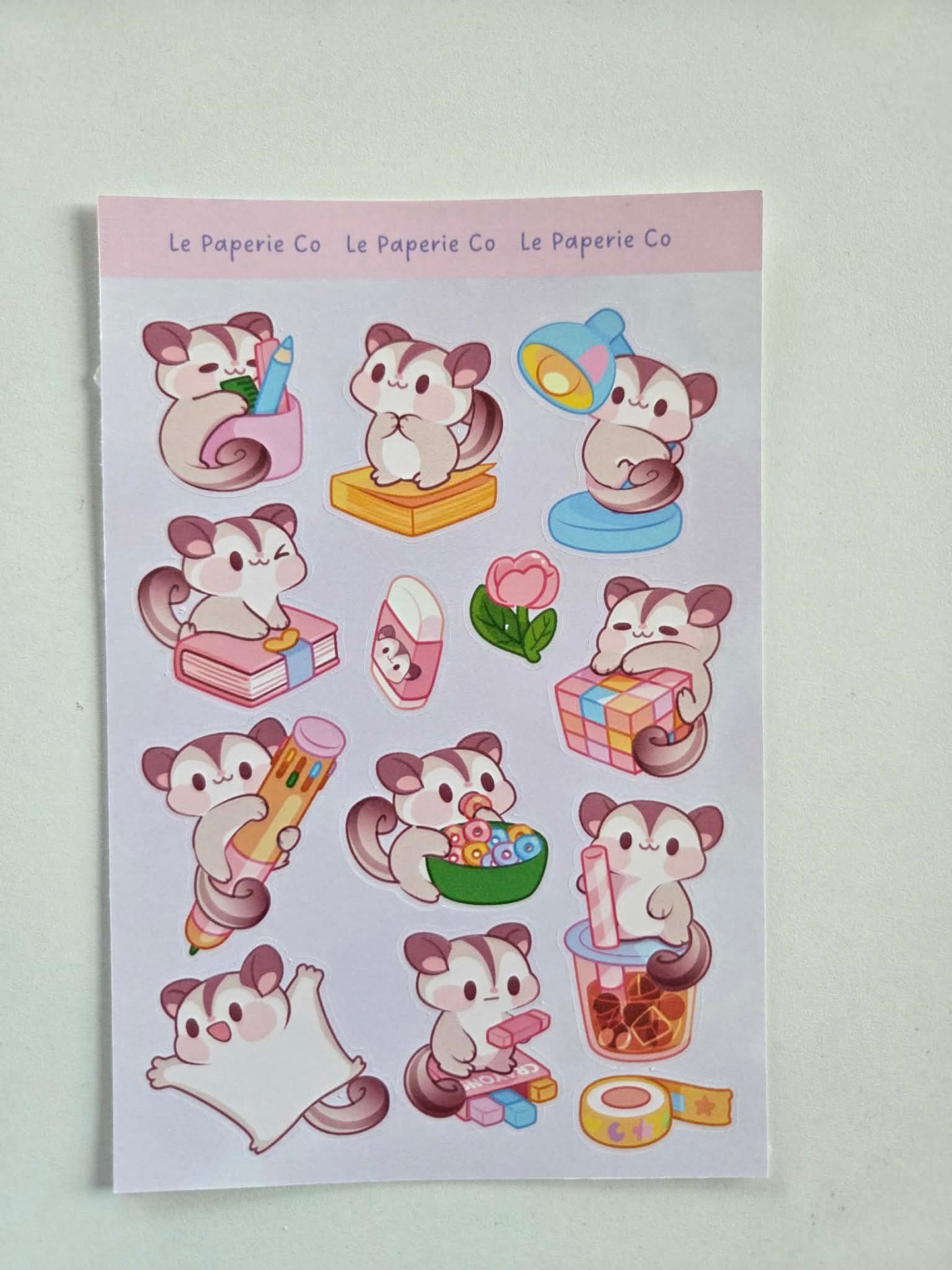 Kawaii Glider Sticker Sheet| Kawaii Laptop decal