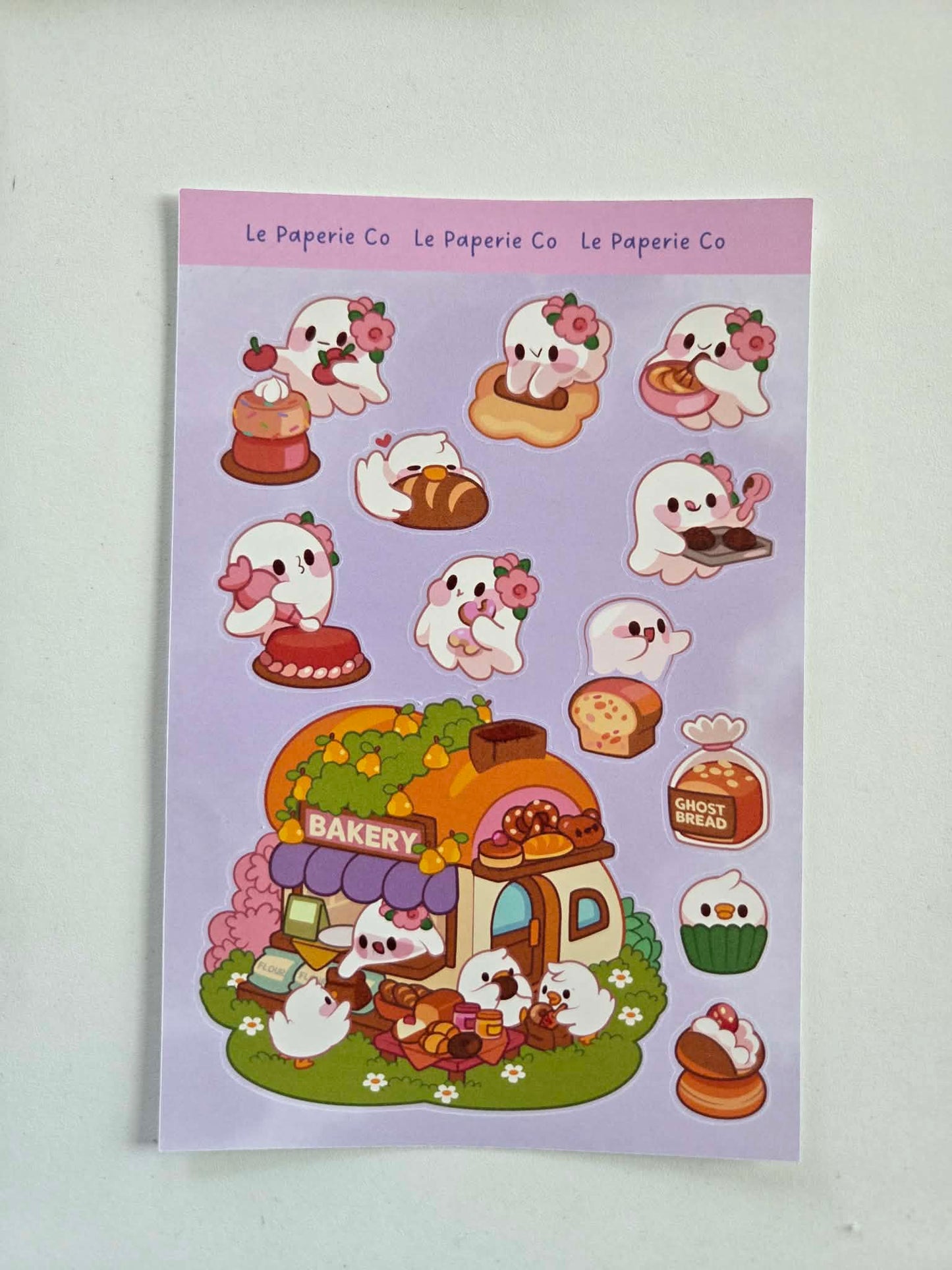 Kawaii Baker Sticker Sheet | Adorable Chibi Baking Character Decal