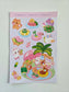 Kawaii Summer Sticker Sheet | Pastel Beach, Pool, Sun Characters